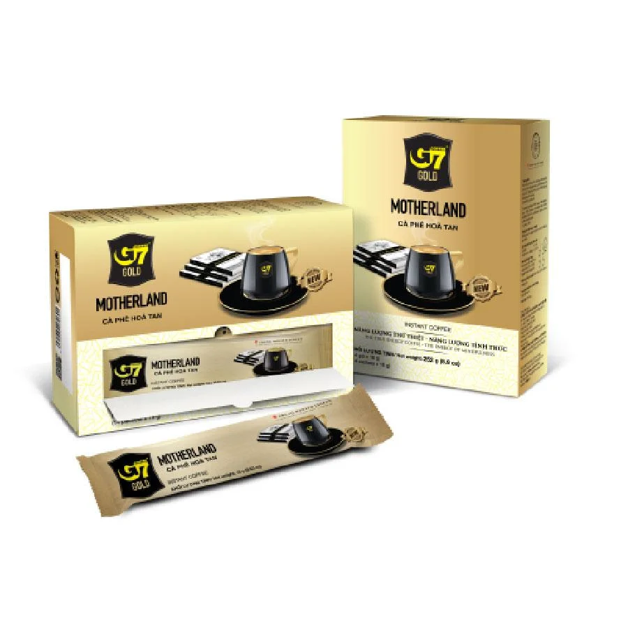 Cà Phê Sữa Hòa Tan G7 Gold Motherland Hộp 14 Gói x 18g