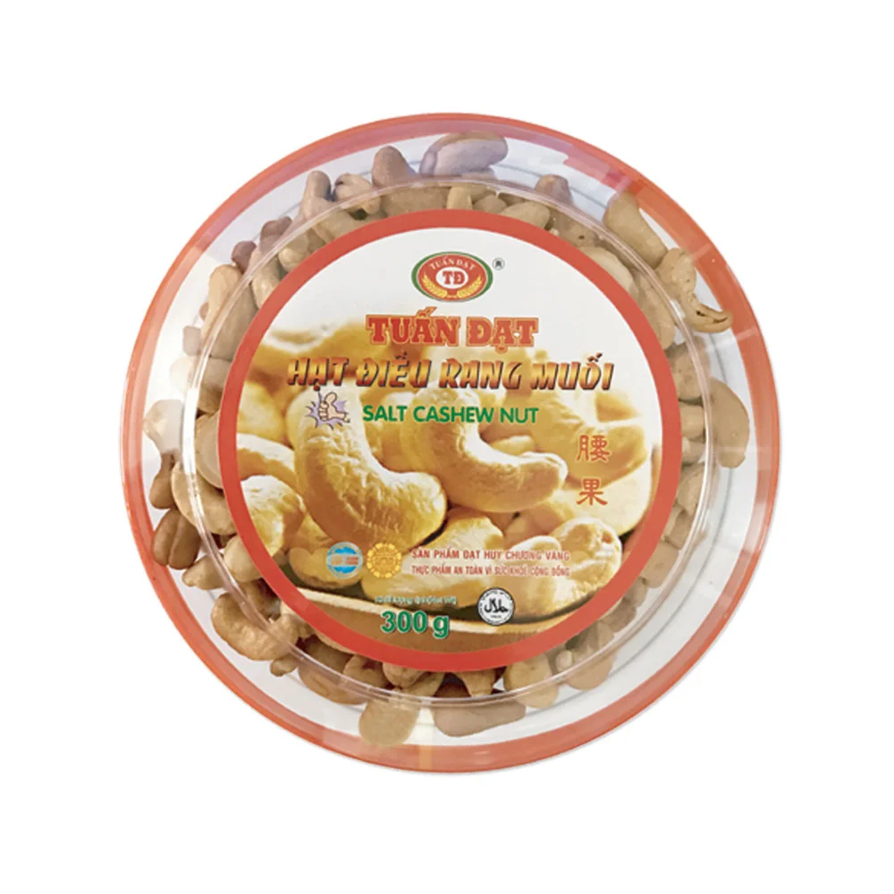 Hạt Điều Rang Muối Tuấn Đạt Hộp 300g