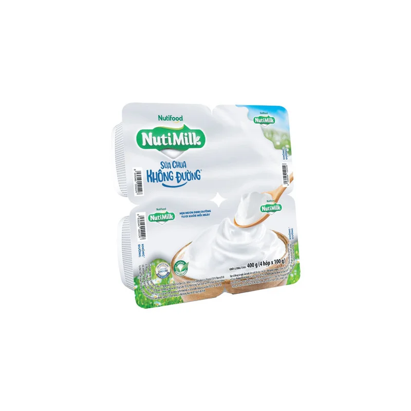 Sữa Chua Ăn Nutimilk Không Đường 4x100g