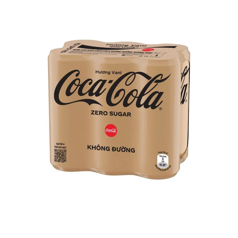 Nước Giải Khát Coca Không Đường Hương Vani Lốc 6x320ml