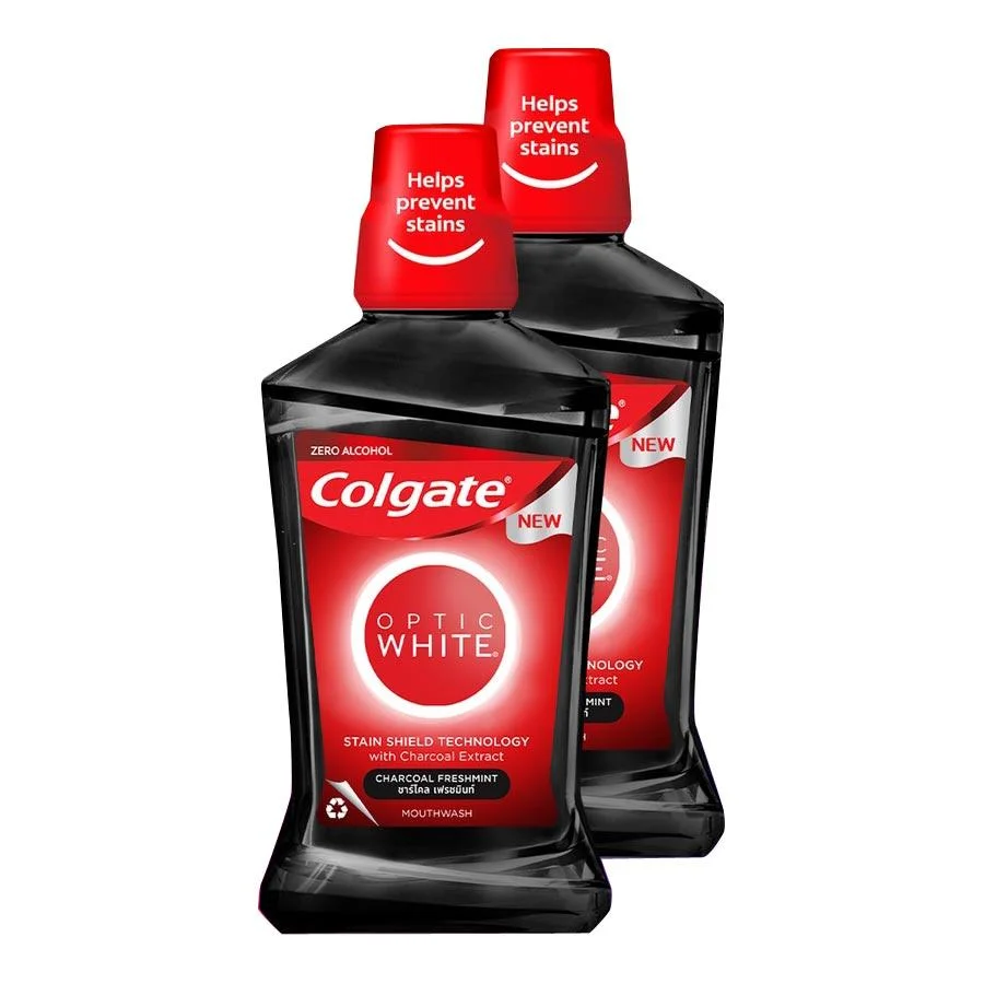 Bộ 2 Nước Súc Miệng Colgate Optic White 500ml