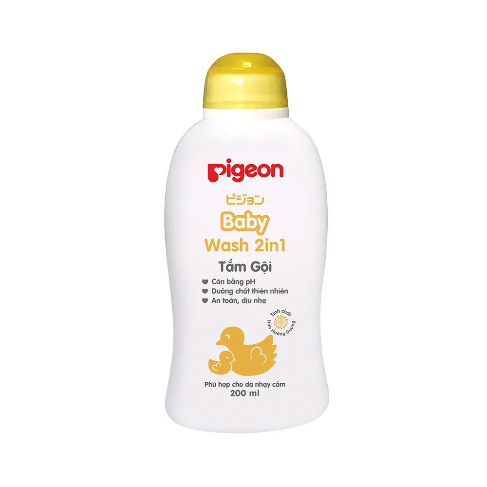 Sữa Tắm Gội Trẻ Em Pigeon 2in1 Sunflower 200ml