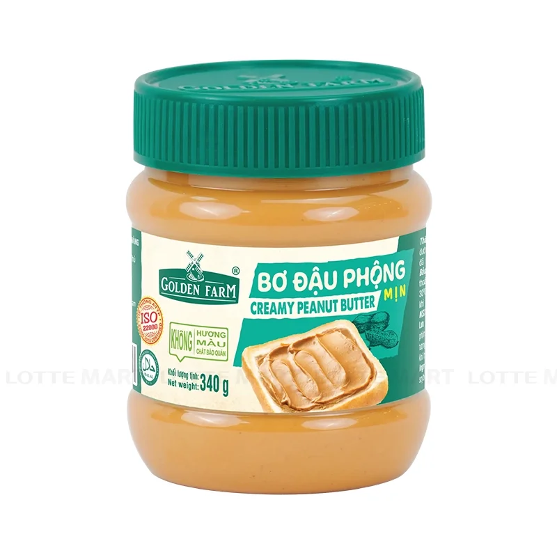 Bơ Đậu Phộng Mịn Golden Farm 340g