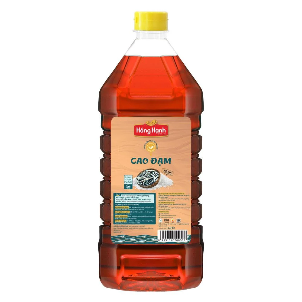 Nước Mắm Cao Đạm Hồng hạnh 20 Độ Đạm Chai 1.9L