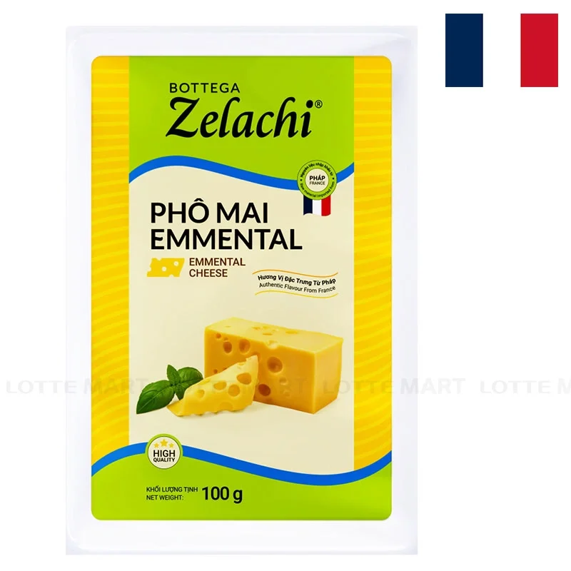 Phô Mai Bottega Zelachi Emmental Miếng 100g