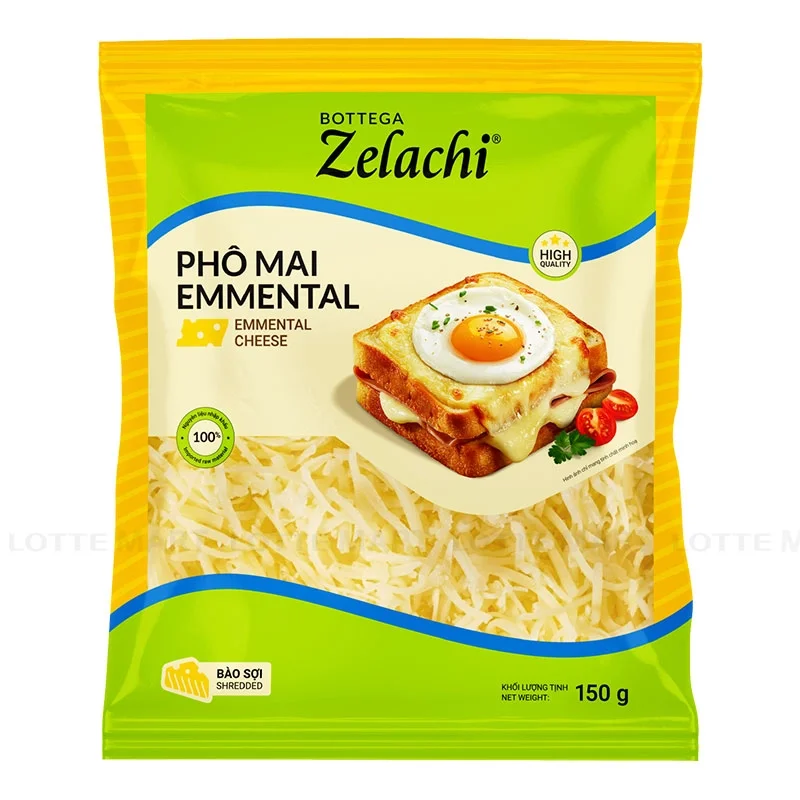 Phô Mai Emmental Bào Sợi Bottega Zelachi 150g