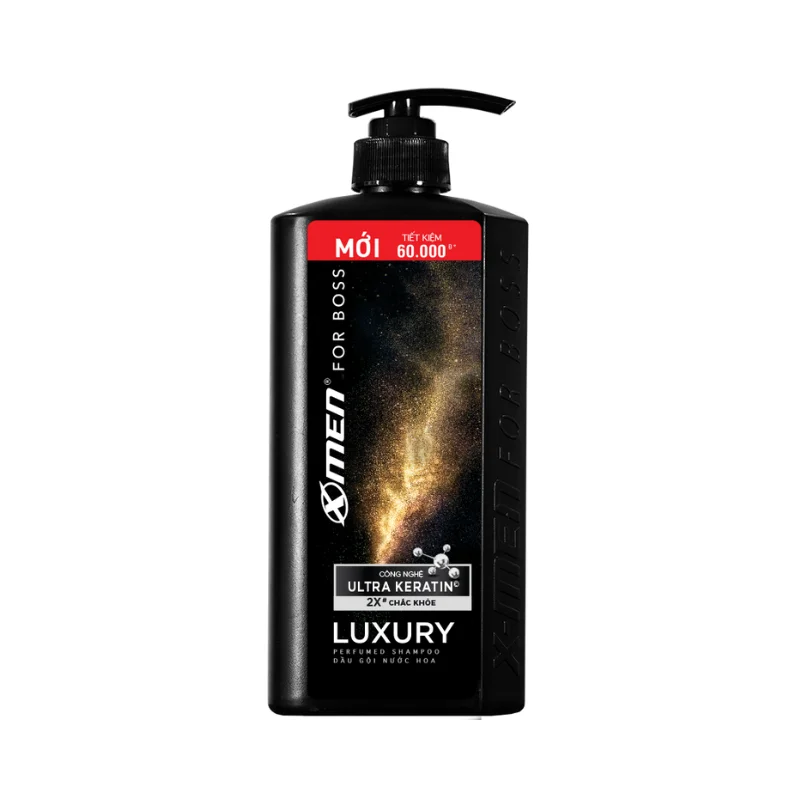 Dầu Gội Nước Hoa X-Men For Boss Perfumed Shampoo Gold 650g