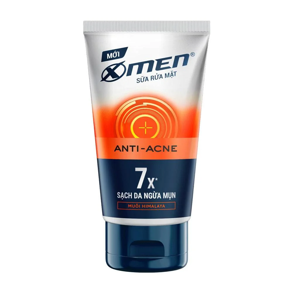 Sữa Rửa Mặt X-Men Anti-Acne Sạch Da Ngừa Mụn 100g