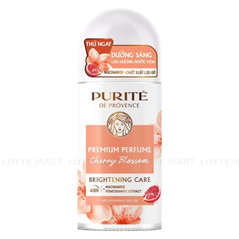 Lăn Ngăn Mùi Purite Hương Hoa Anh Đào Chai 50ml