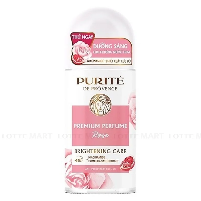 Lăn Ngăn Mùi Purite Hương Hoa Hồng Chai 50ml