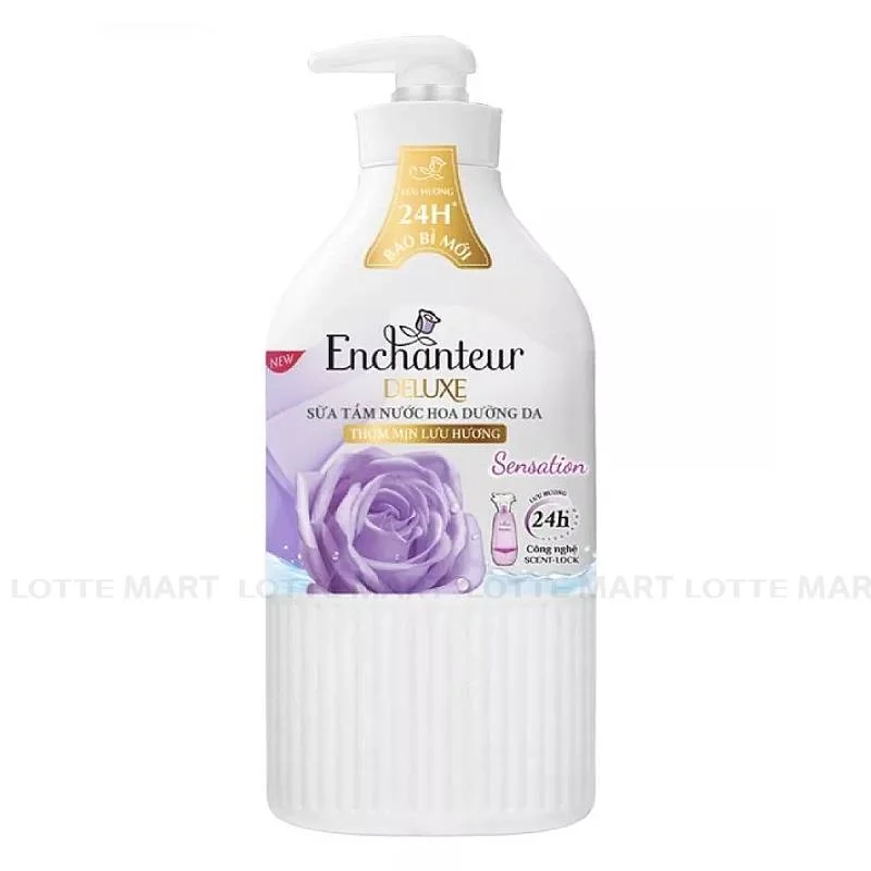 Sữa Tắm Nước Hoa Enchanteur Sensation Dưỡng Da Chai 650g