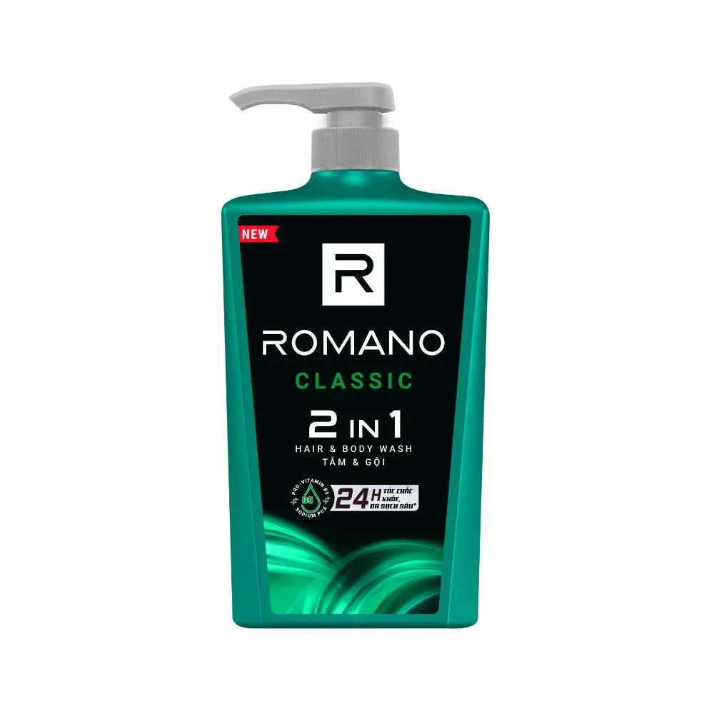 Dầu Tắm Gội Romano Classic Chai 650g