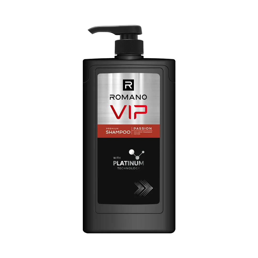 Dầu Gội Cao Cấp Cho Nam Romano VIP Passion 650g