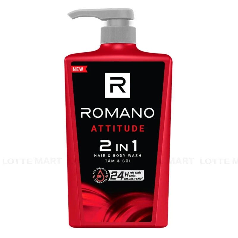 Dầu Tắm Gội Romano Attitude 650g