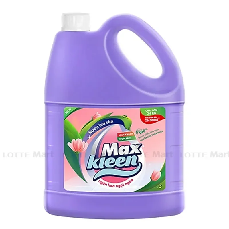 Nước Lau Sàn Maxkleen Ngàn Hoa Ngọt Ngào Chai 3.6kg