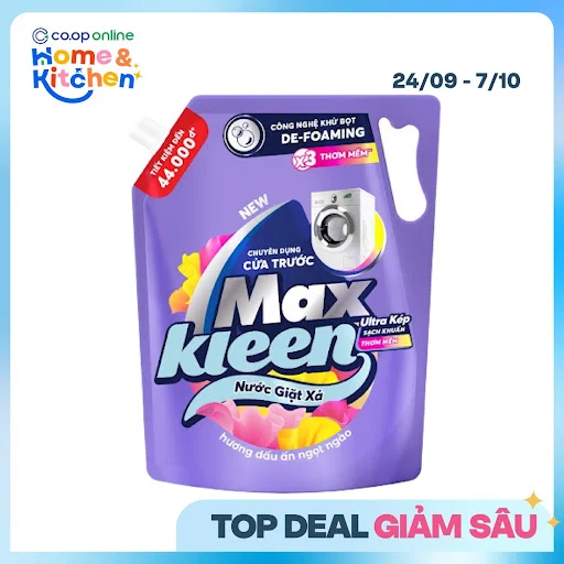 Nước Giặt Xả Maxkleen Hương Dấu Ấn Ngọt Ngào Cho Máy Giặt Cửa Trước Túi 3.6kg