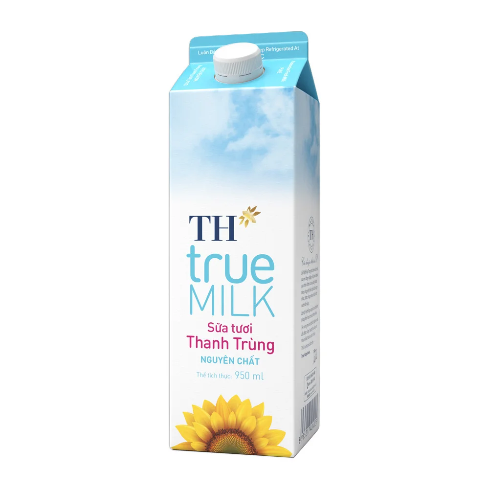 Sữa Tươi Thanh Trùng TH true MILK Nguyên Chất Hộp 950ml