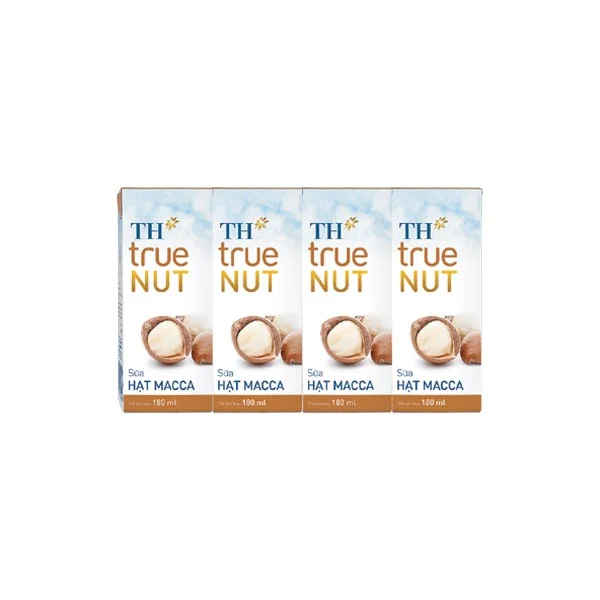 Lốc 4 Hộp Sữa Hạt Macca TH True Nut 180ml