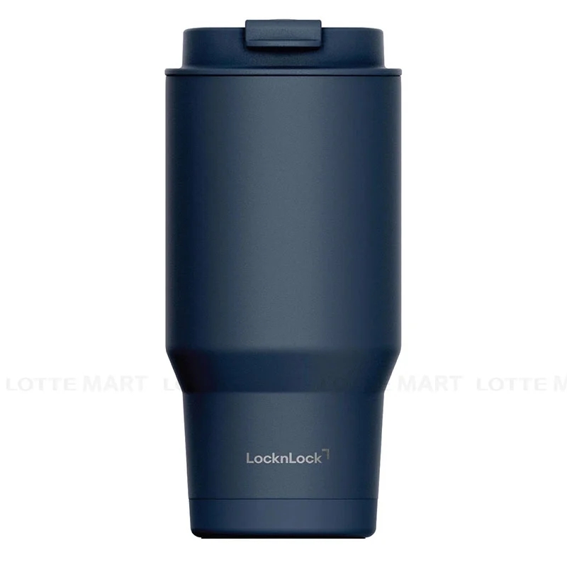 Bình Giữ Nhiệt LocknLock Flip Tumbler Màu Xanh Navy LHC4364NVY 740ml