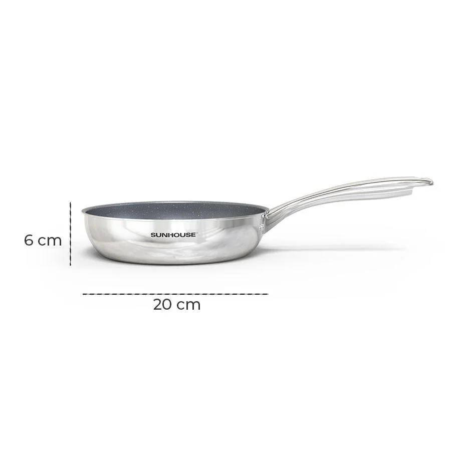 Chảo Không Dính Inox Sunhouse Desire DE20M
