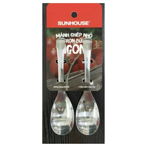 Bộ 2 Thìa Muỗng Canh 165 Inox Sunhouse KS-S2PO165I
