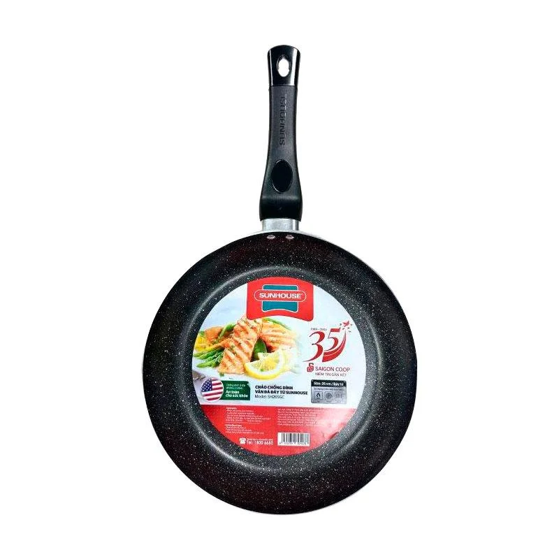 Chảo Từ Chống Dính Vân Đá Bếp Từ Sunhouse SH26SGC