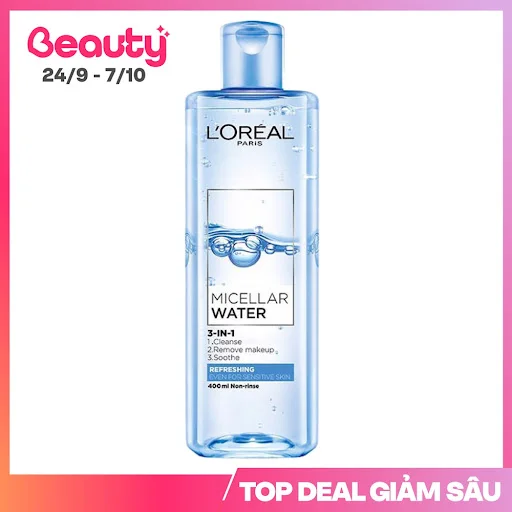 Nước Tẩy Trang L'Oréal Micellar Tươi Mát 400ml