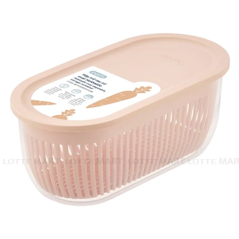 Hộp Trữ Rau Củ Inochi Hokkaido Hình Oval 23x11.8x9.2cm