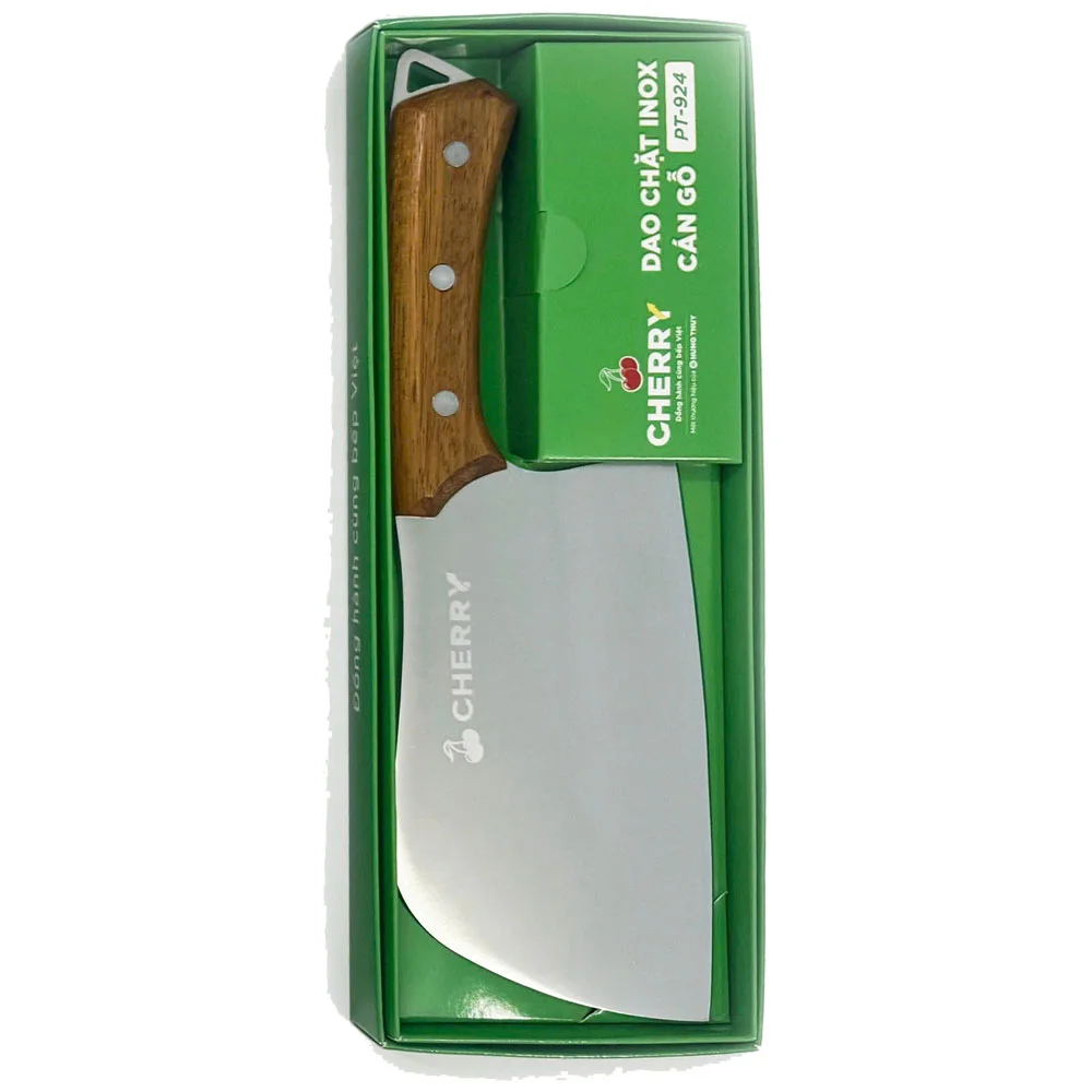 Dao Chặt Inox Cán Gỗ PT-924 26cm