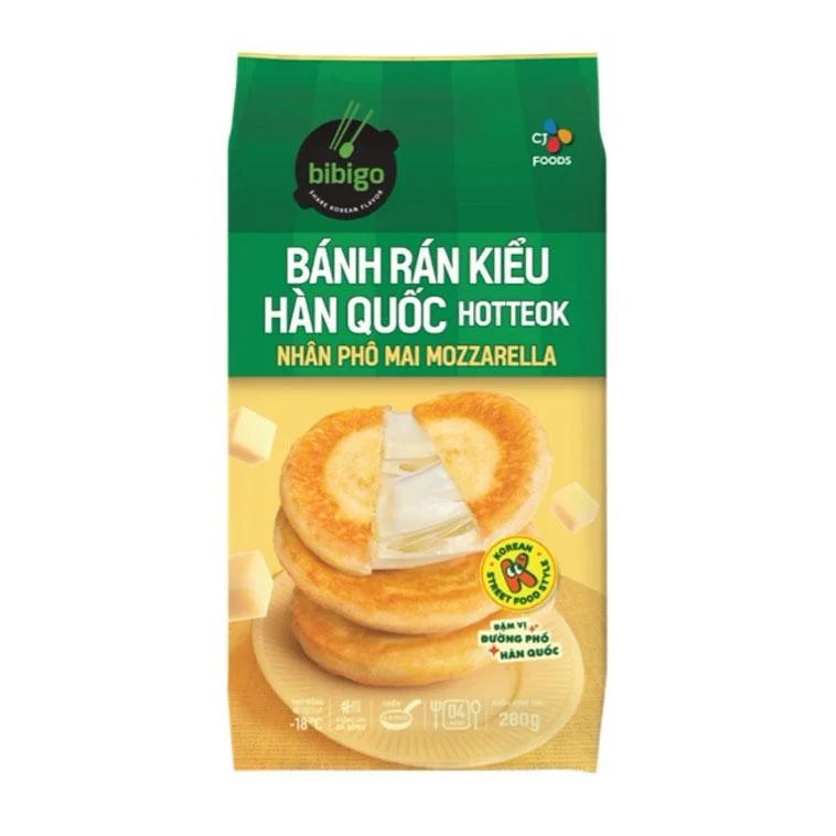 Bánh Hotteok Nhân Phô Mai Mozzarella CJ 300g