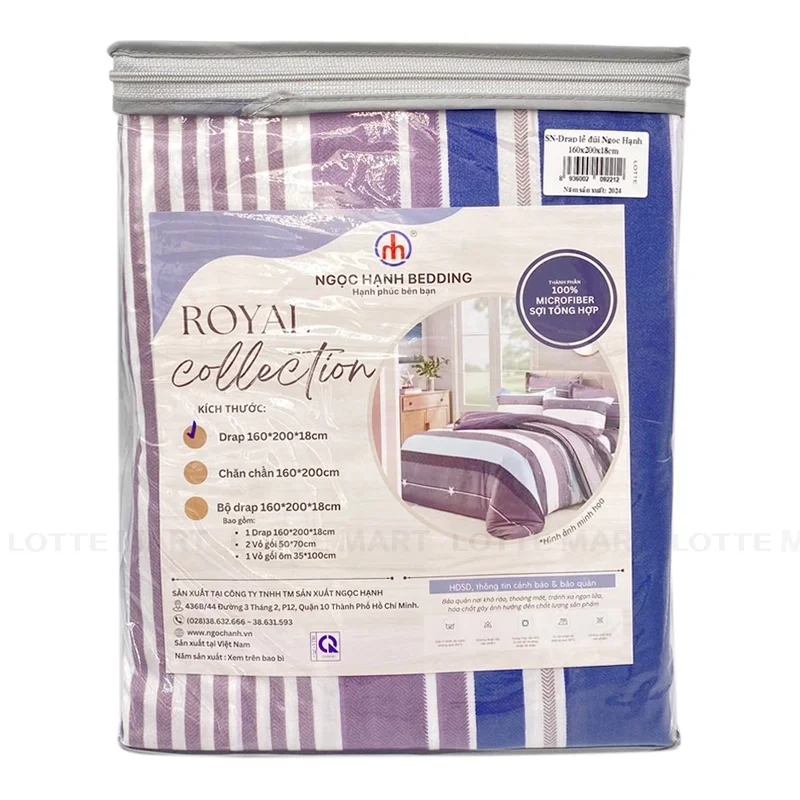 Drap Lẻ Đũi Ngọc Hạnh Bedding 160x200x18cm