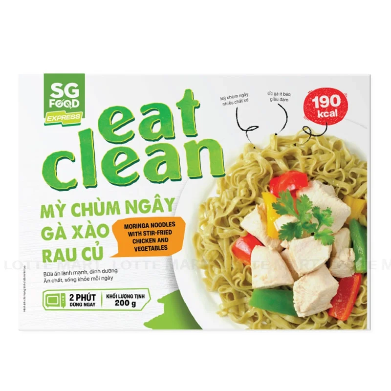 Mì Chùm Ngây Gà Xào Rau Củ SG Food 200g