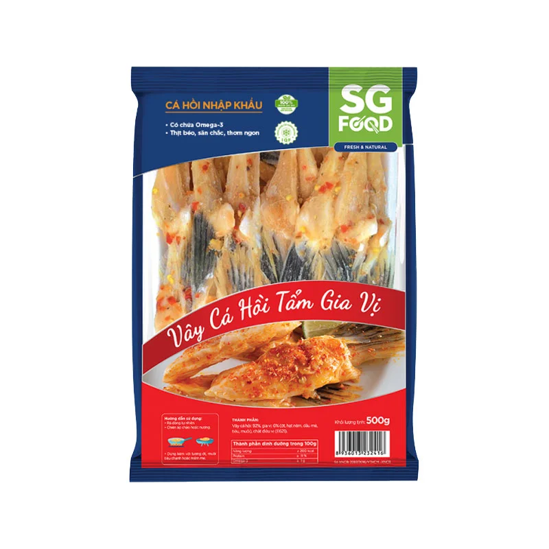 Vây Cá Hồi Tẩm Gia Vị SG Food 500g