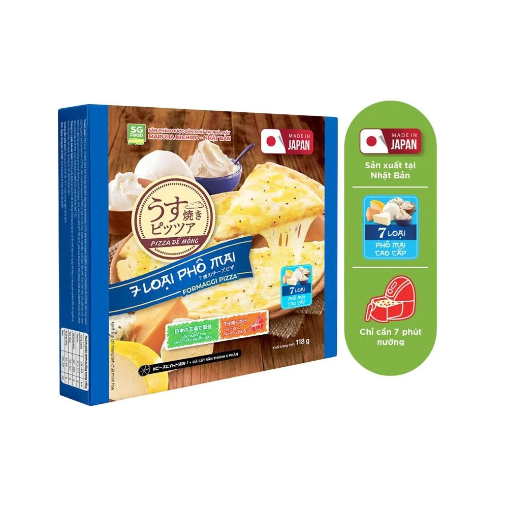 Pizza SG Food Bảy Loại Phô Mai Hộp 118g