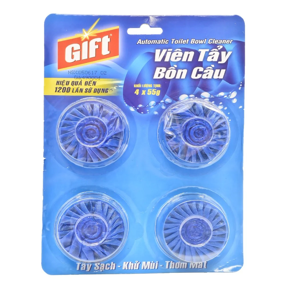 Viên Tẩy Bồn Cầu Gift 55g Vỉ 4 Viên