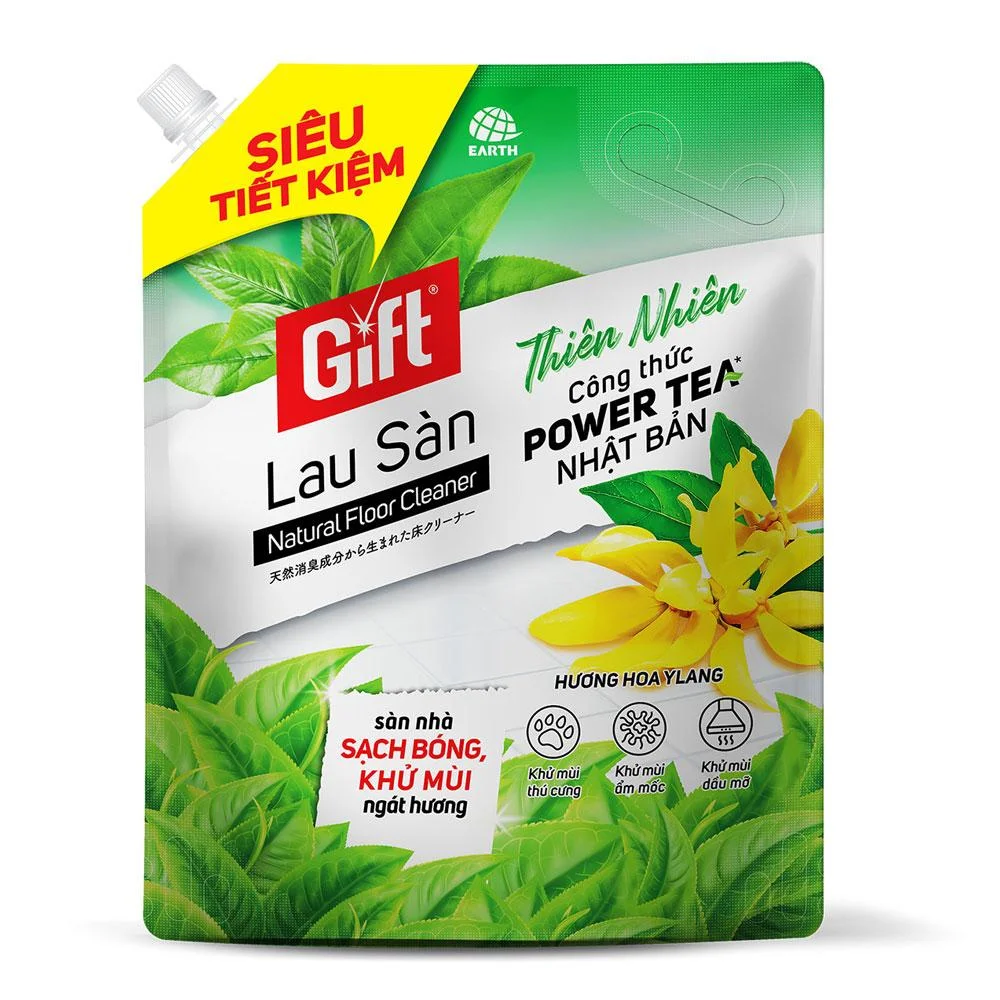 Nước Lau Sàn Gift Hương Hoa Ylang Túi 3.6kg