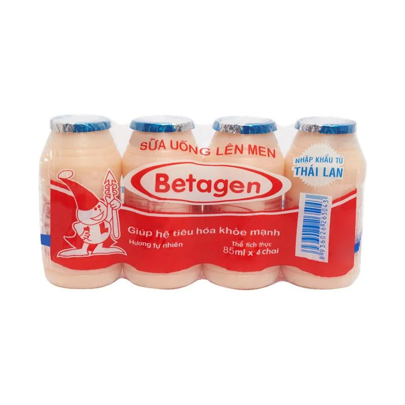 Sữa Uống Lên Men Betagen 4 Hộp x 85ml