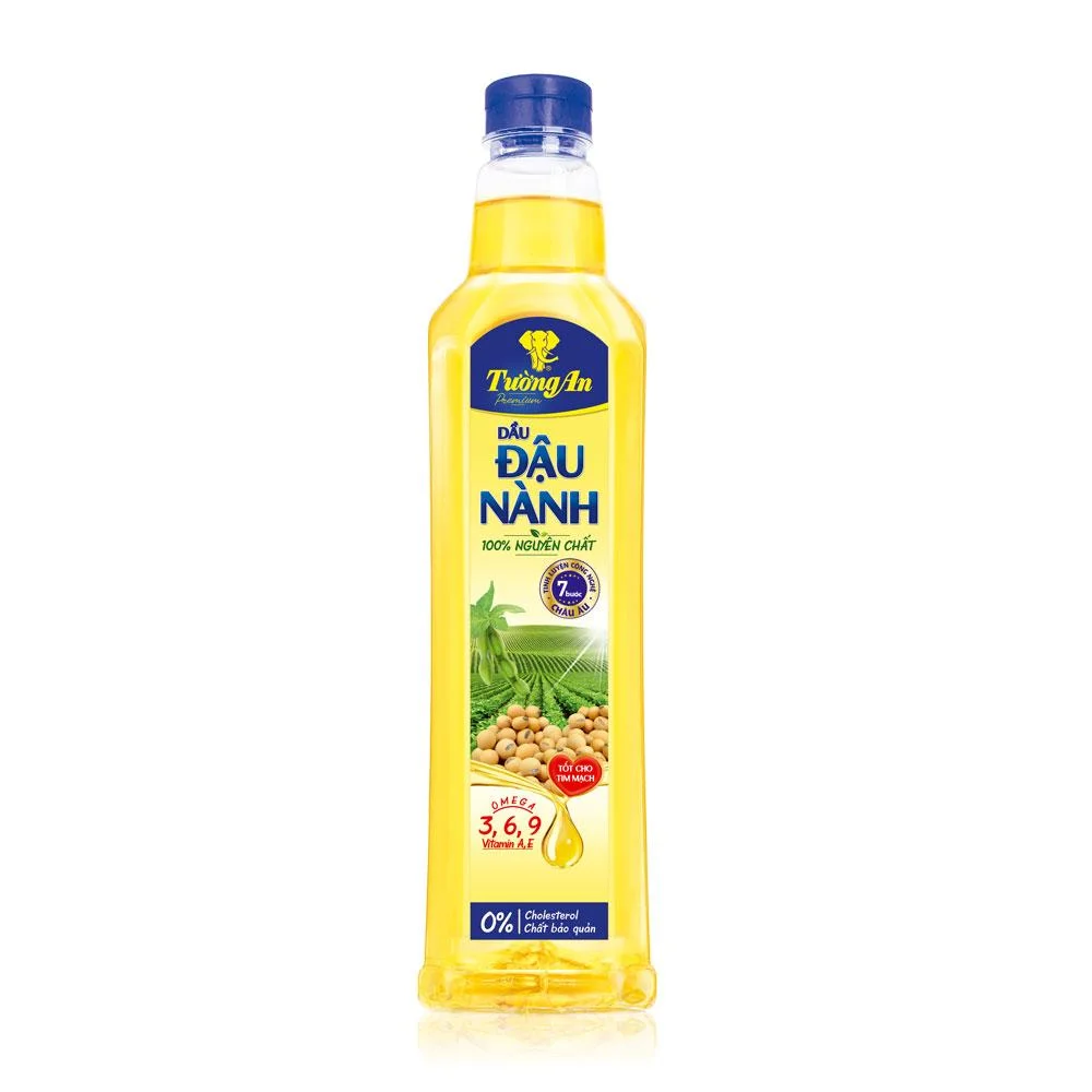 Dầu Đậu Nành Tường An 100% Nguyên Chất Chai 1L