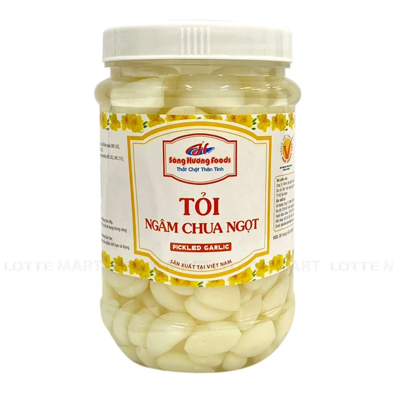 Tỏi Ngâm Chua Ngọt Sông Hương Foods Hũ 500g