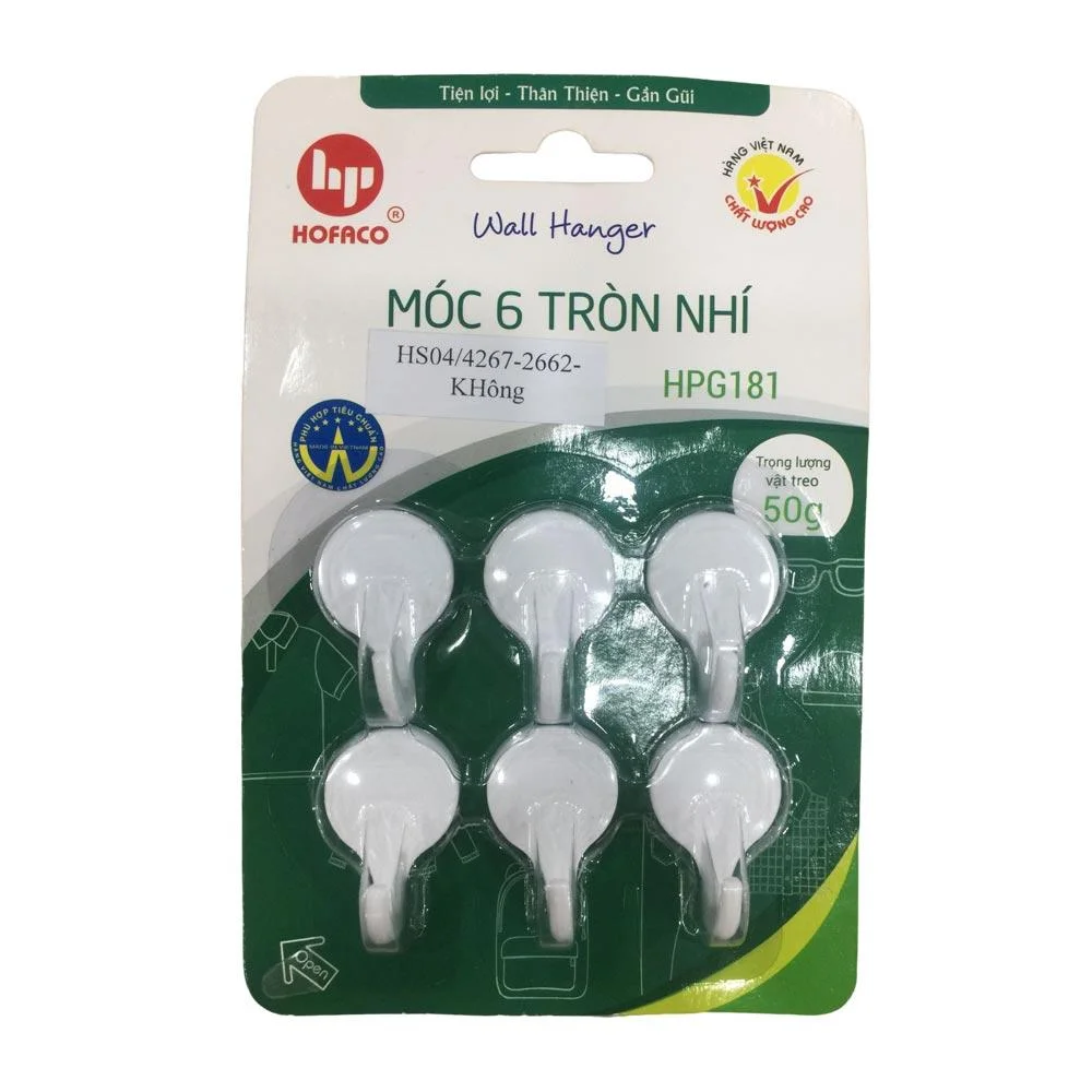 Móc Dán Tròn Nhí HPG181 – 6 Cái