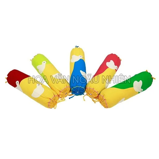 Gối Ôm Cotton Xốp Màu 25x80cm