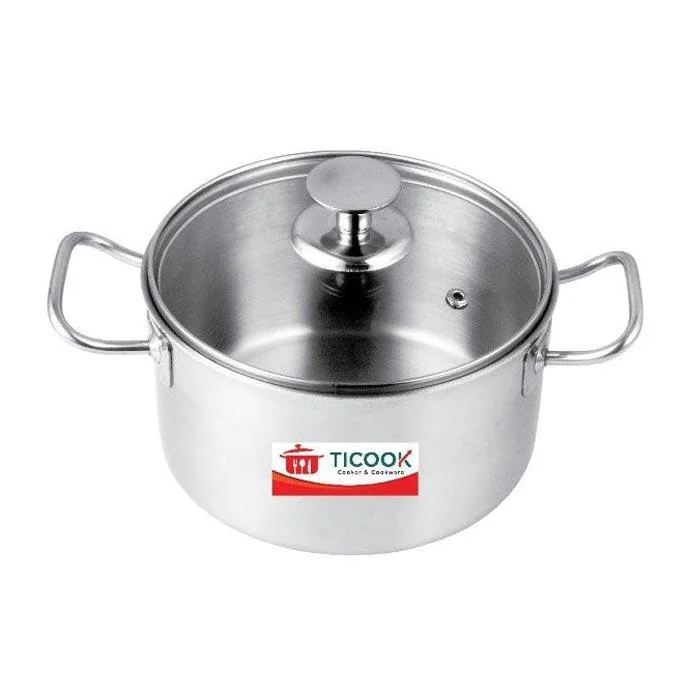 Nồi Inox 304 3 Lớp Bếp Từ TiCook 18cm