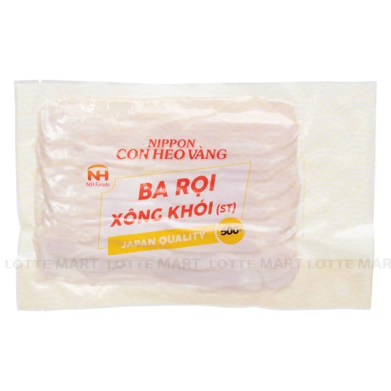 Ba Rọi Xông Khói Nhfood Nippon Con Heo Vàng Gói 500g