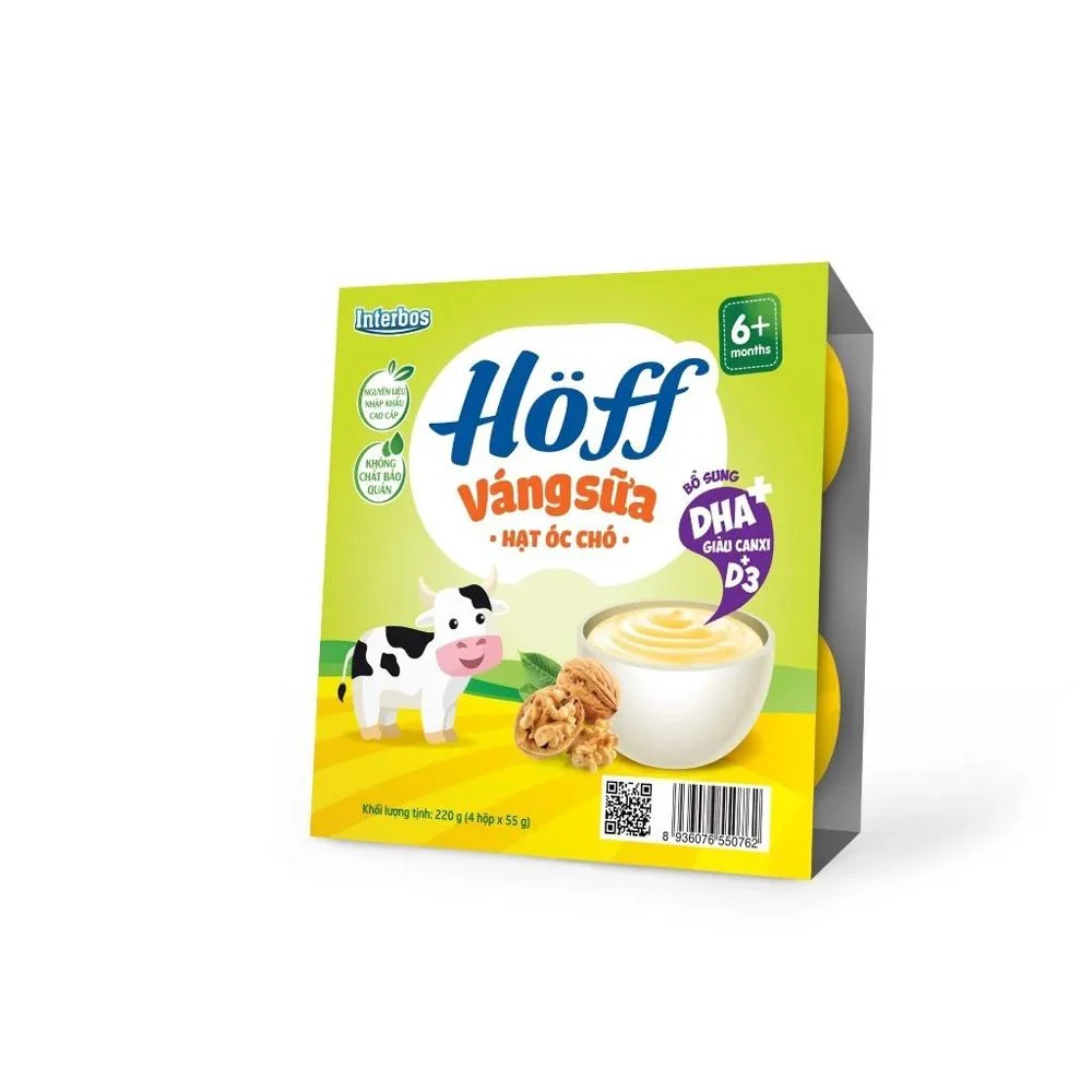 Váng Sữa Hoff Hạt Óc Chó 4x55g