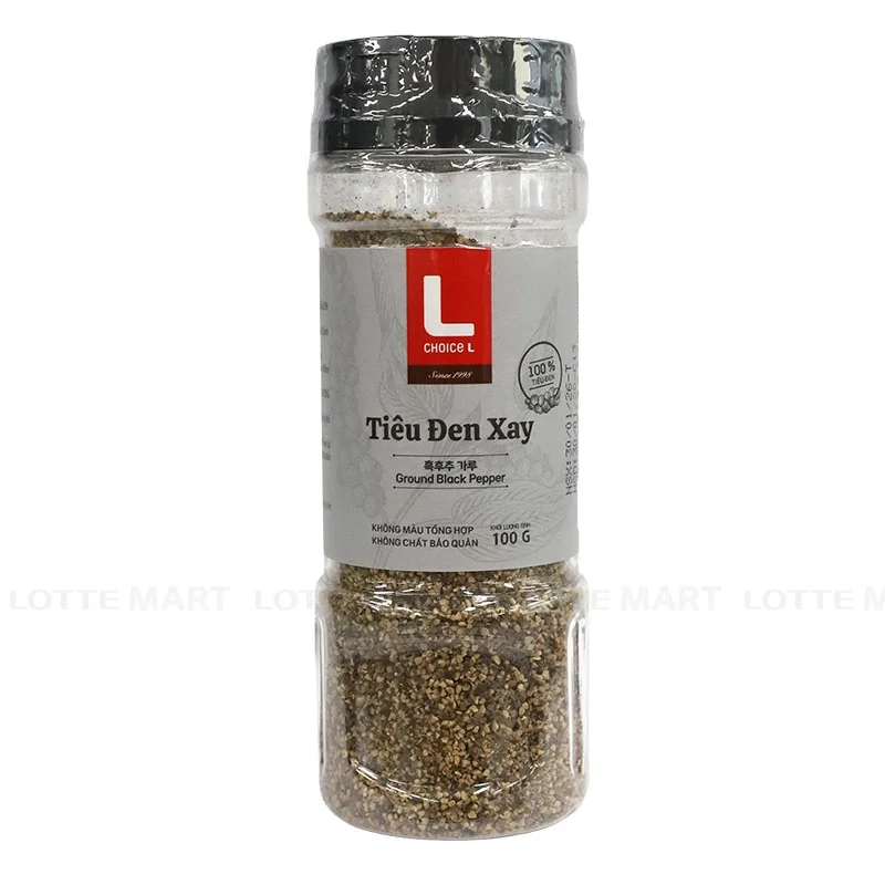 Tiêu Đen Xay Lotte Mart Lọ 100g