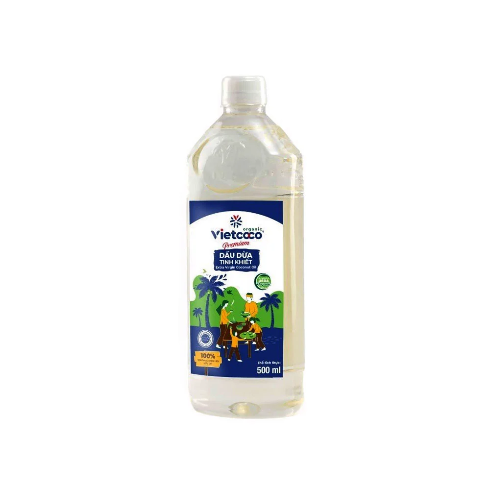 Dầu Dừa Tinh Khiết VIETCOCO Chai 500ml