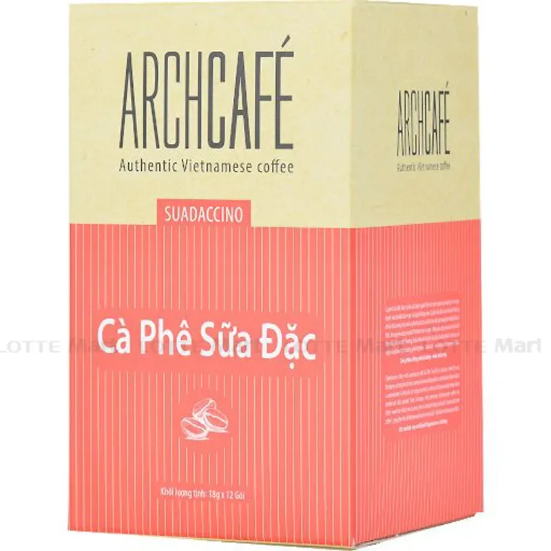 Cà Phê Sữa Đặc Hòa Tan Archcafe Hộp 216g (18g x 12 Gói)