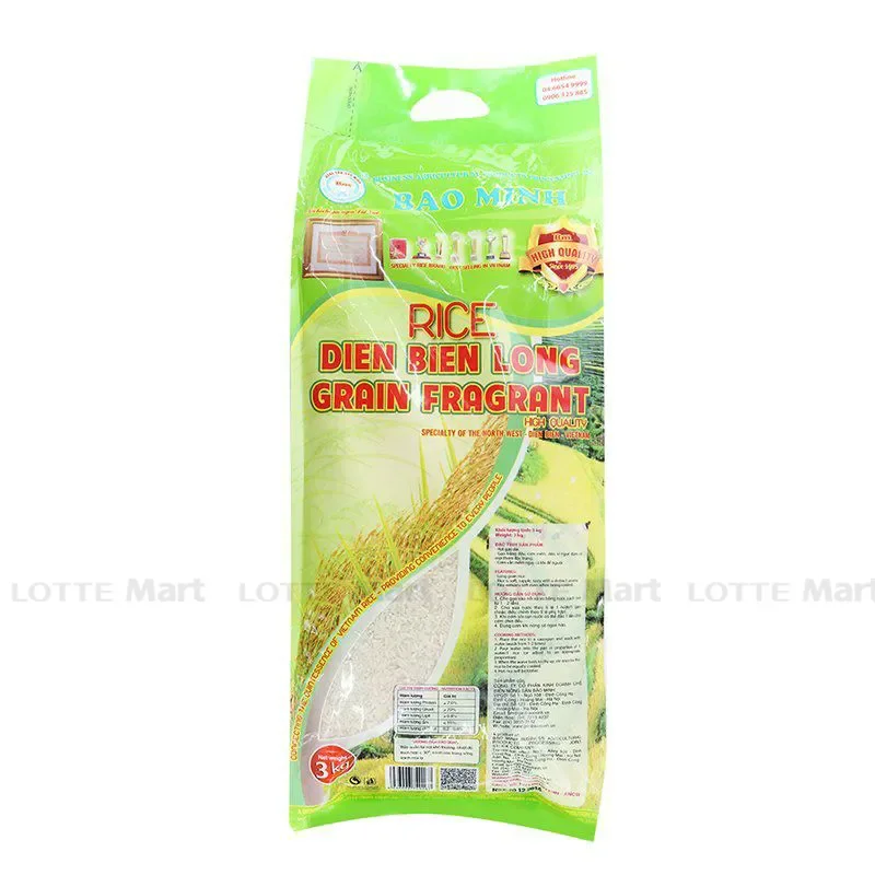 Gạo Dẻo Tám Thơm Điện Biên Bảo Minh Túi 3kg
