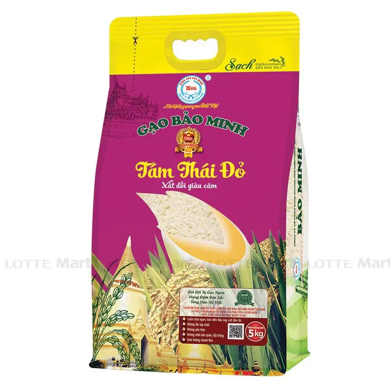 Gạo Dẻo Tám Thái Lan Đặc Biệt (Gạo Cung Đình) Bảo Minh Túi 5kg