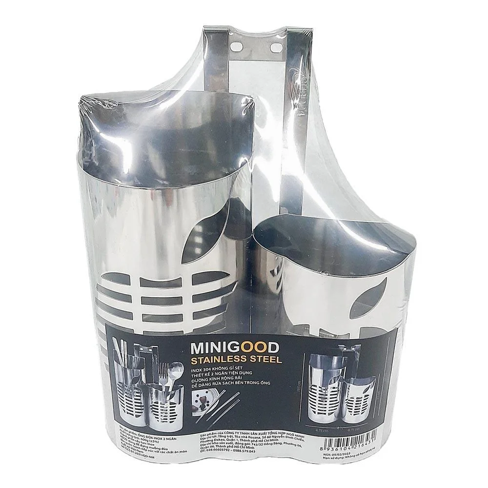 Ống Đũa Inox 2 Ngăn NM